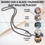 Black Tourmaline Crystal Jaap Mala108 Beads (8MM) (Protection & Grounding)