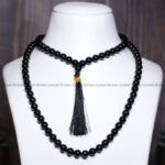 Black Tourmaline Crystal Jaap Mala108 Beads (8MM) (Protection & Grounding)