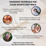 Clear Quartz Crystal Jaap Mala 108 Beads (Clarity & Focus)