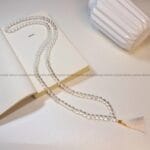 Clear Quartz Crystal Jaap Mala 108 Beads (Clarity & Focus)