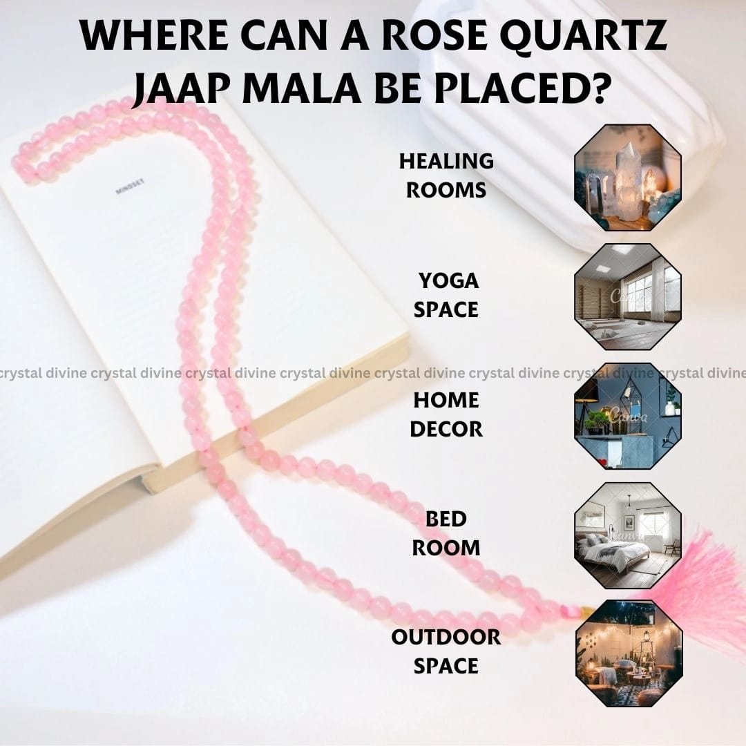 Rose Quartz Jaap Mala 108 Beads (Self Love & Self Acceptance)