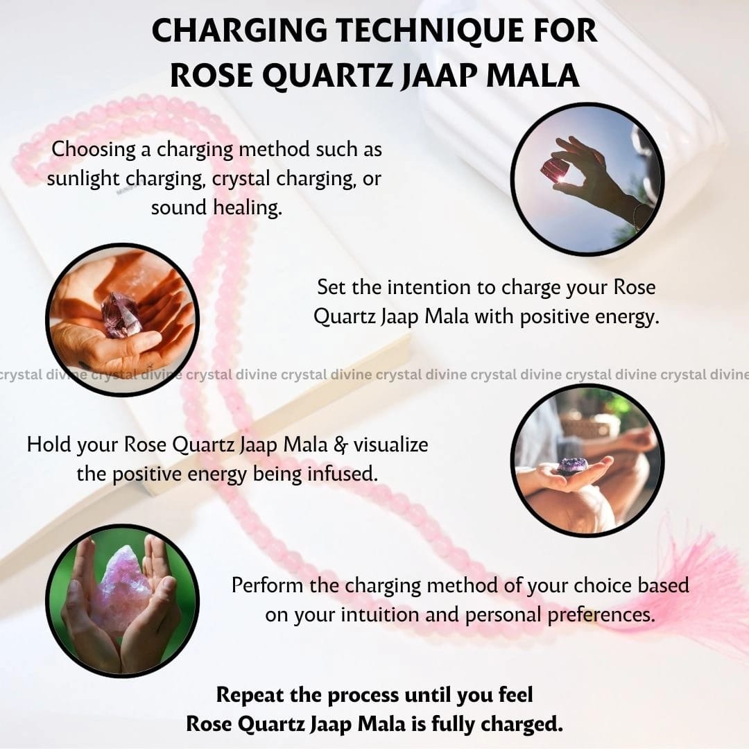 Rose Quartz Jaap Mala 108 Beads (Self Love & Self Acceptance)