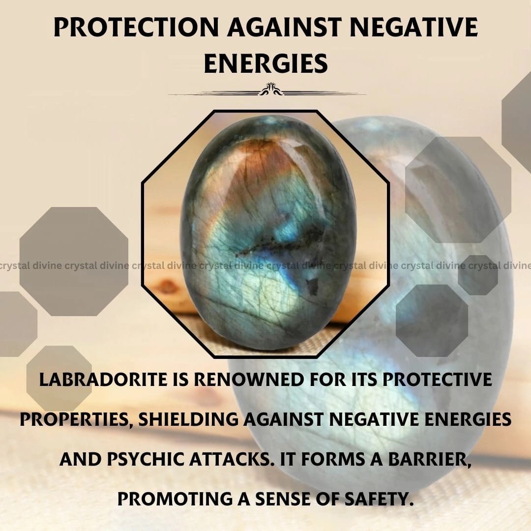 Labradorite  Crystal Palm Stone (Energy & Vitality)