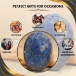 Sodalite Crystal Palm Stone (Enhanced Meditation & Focus)