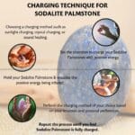 Sodalite Crystal Palm Stone (Enhanced Meditation & Focus)