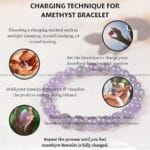 Amethyst Crystal Bracelet - 8 MM (Enhanced Focus & Concentration)