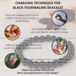 Black Tourmaline Crystal Bracelet - 8 MM (Grounding & Balance)