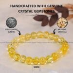 Citrine Crystal Bracelet - 8 MM (Confidence & Self-Esteem)