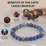 Lapis Lazuli Crystal Bracelet - 8 MM (Balance & Harmony)