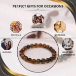 Tiger Eye Crystal Bracelet - 8 MM (Manifestation & Willpower)