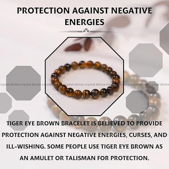 Tiger Eye Crystal Bracelet - 8 MM (Manifestation & Willpower)