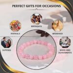 Rose Quartz Crystal Bracelet - 8 MM (Love & Relationships)