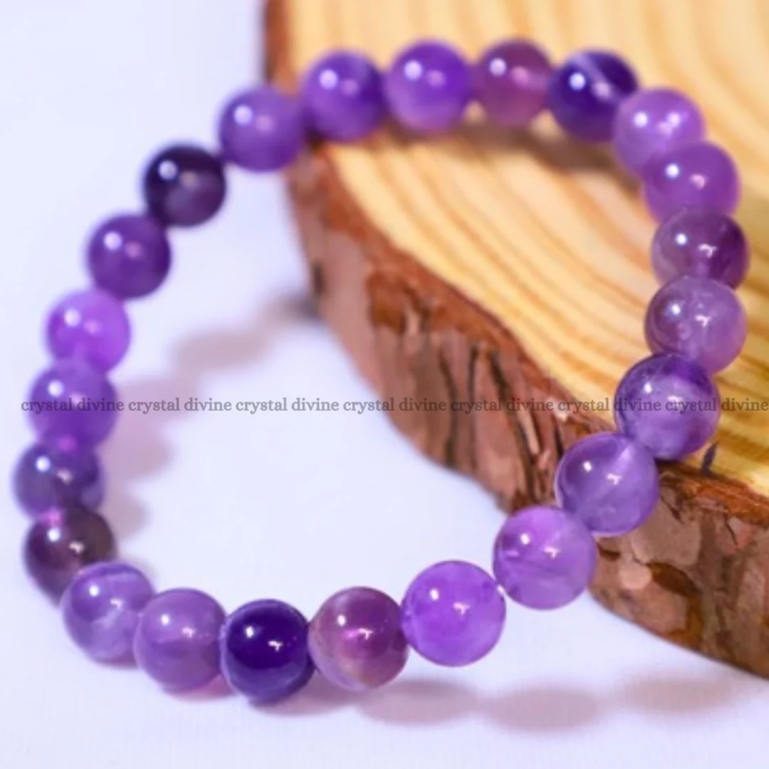 Amethyst Crystal Bracelet - 8 MM