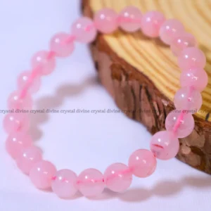 Rose Quartz Crystal Bracelet - 8 MM