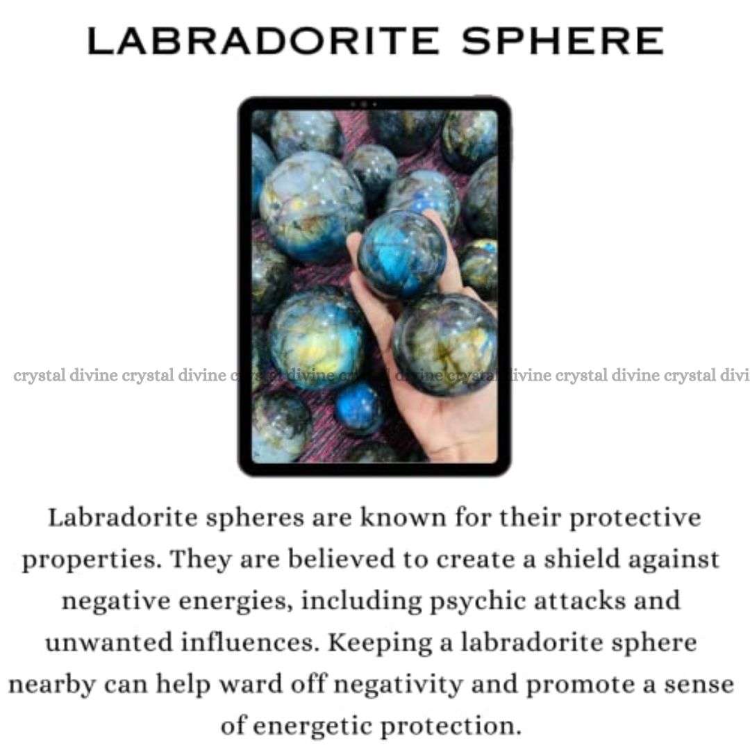 Labradorite Sphere (Protection & Grounding)