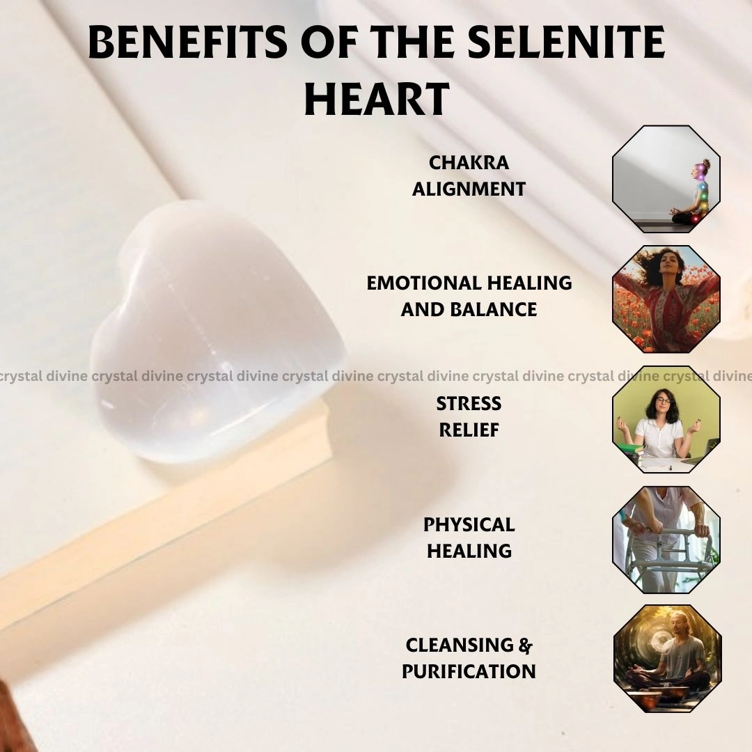 Selenite Heart (Cleansing & Purification)