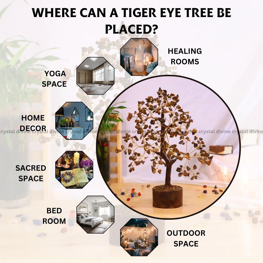 Tiger Eye Crystal Tree 300 Beads (Strength & Courage)