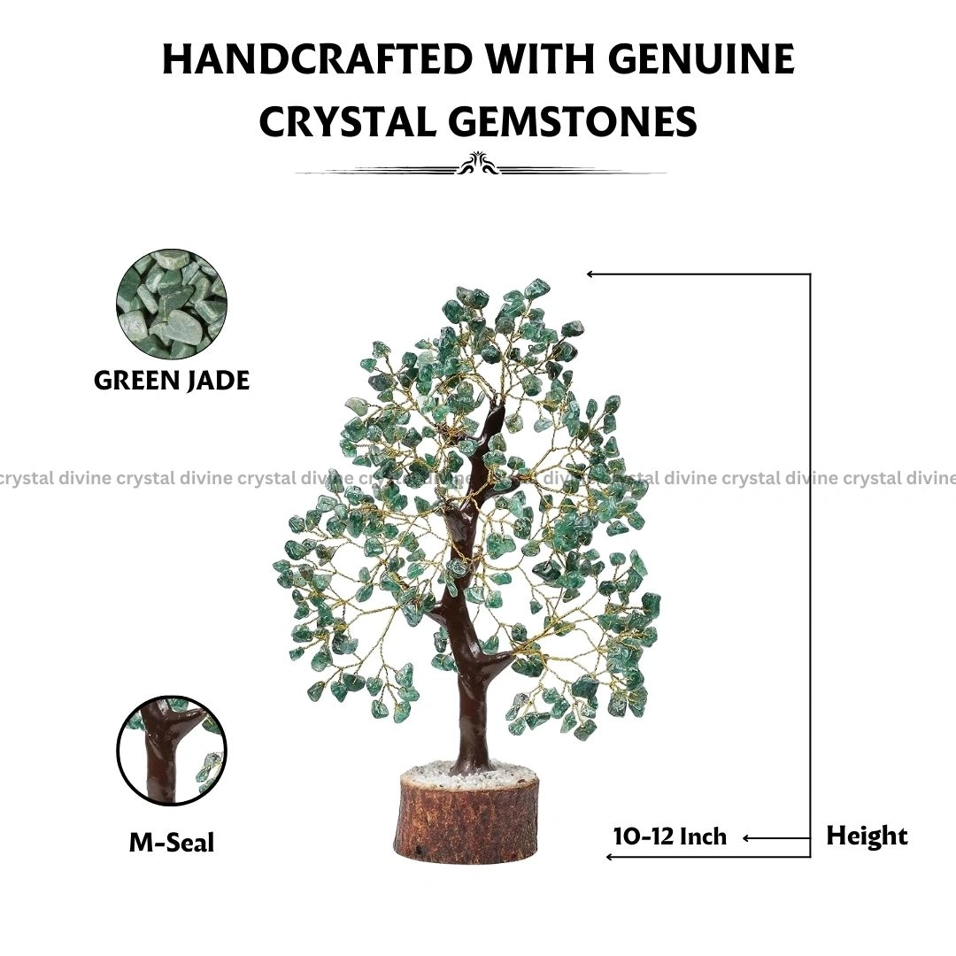 Green Jade Crystal Tree 300 Beads (Luck & Fortune)