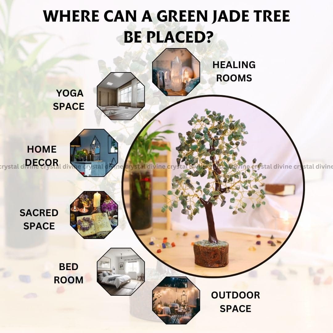 Green Jade Crystal Tree 300 Beads (Luck & Fortune)