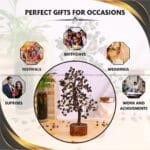 Black Tourmaline Crystal Tree 300 Beads (Protection From Negative Energy)