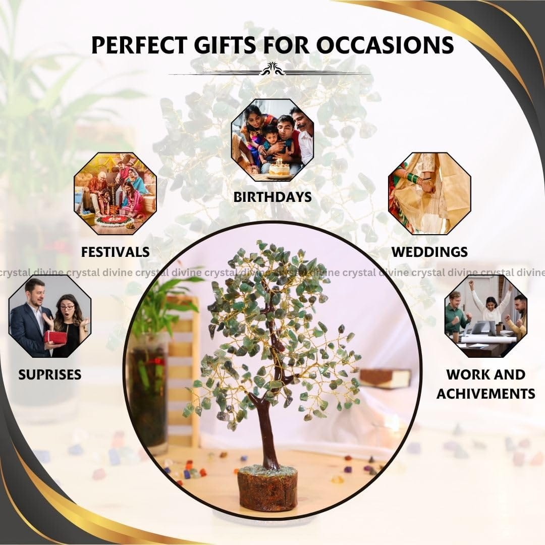 Green Jade Crystal Tree 300 Beads (Luck & Fortune)