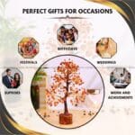 Red Carnelian Crystal Tree 300 Beads (Creativity & Inspiration)