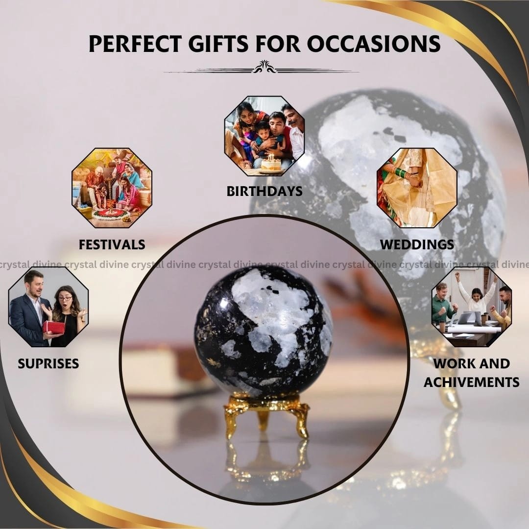 Rainbow Moonstone Crystal Sphere (Confidence & Self-Esteem)