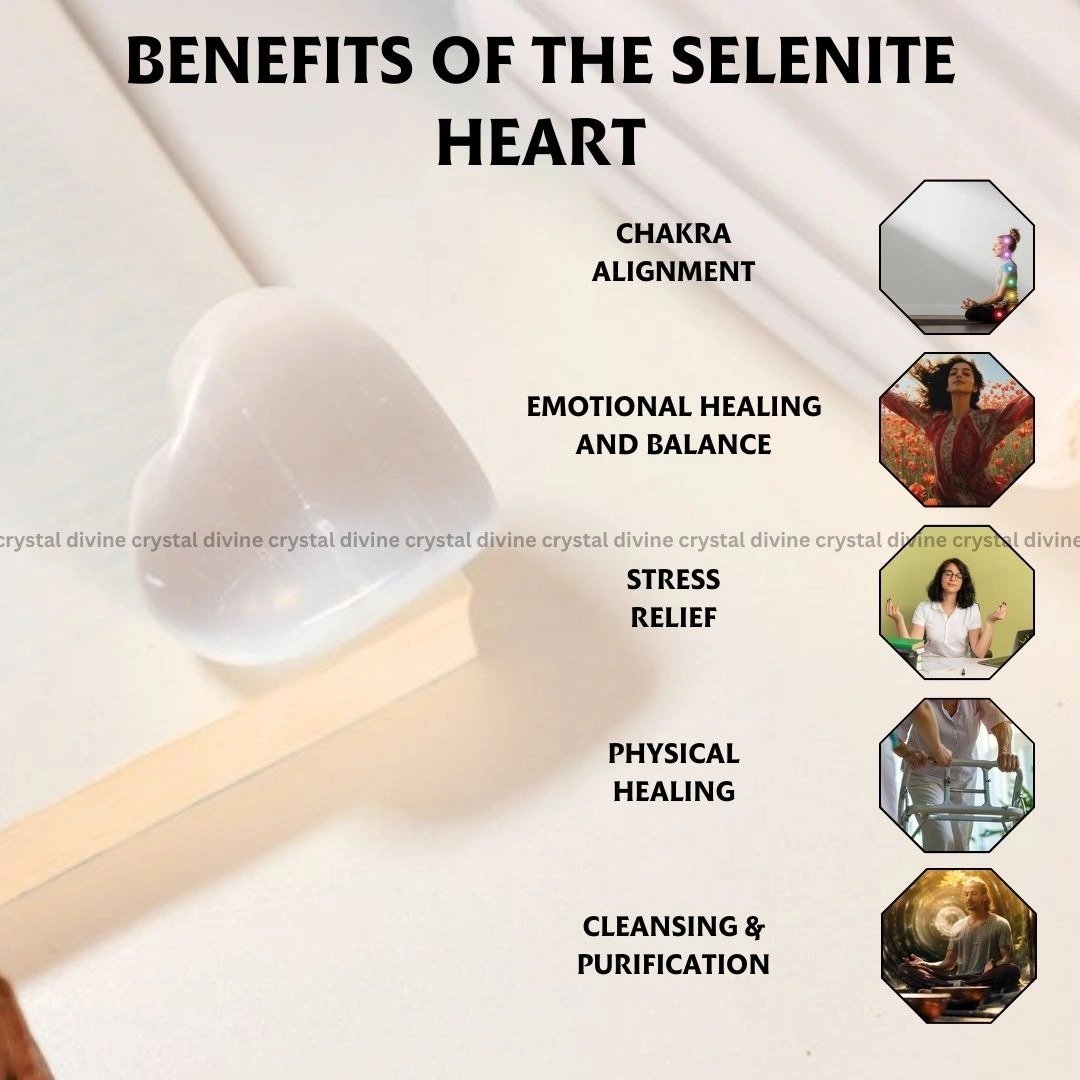 Selenite Heart