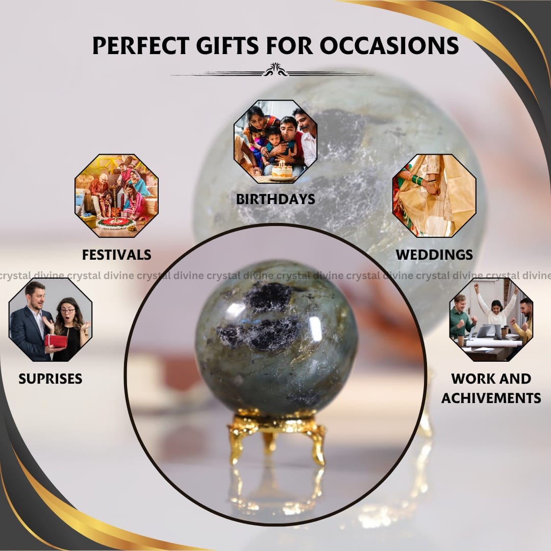 Labradorite Sphere (Protection & Grounding)