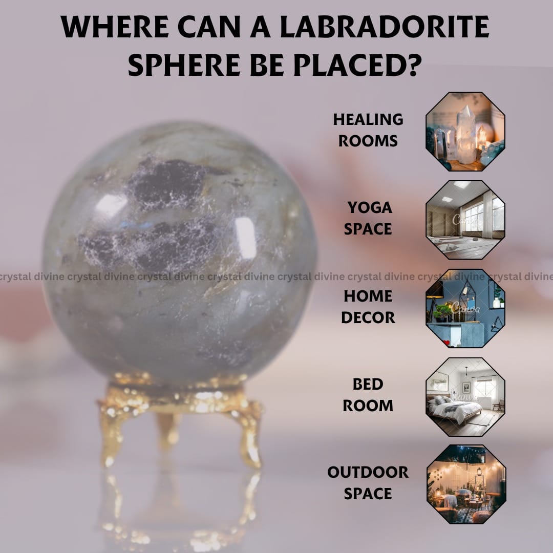 Labradorite Sphere (Protection & Grounding)