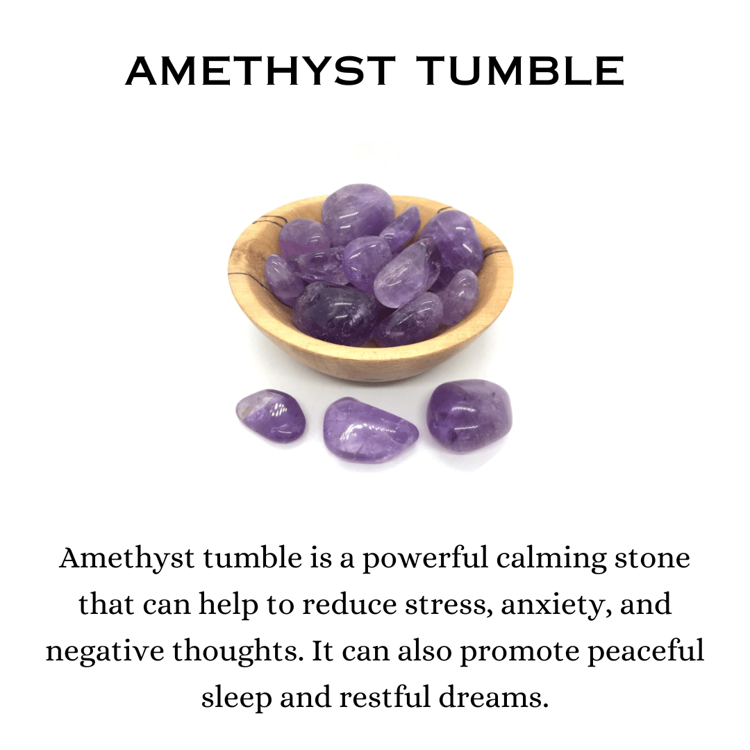 Amethyst Tumble Stone Pack of 5 (Clarity & Mental Focus)