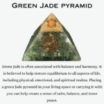 Green Jade Crystal Pyramid (Prosperity & Abundance)