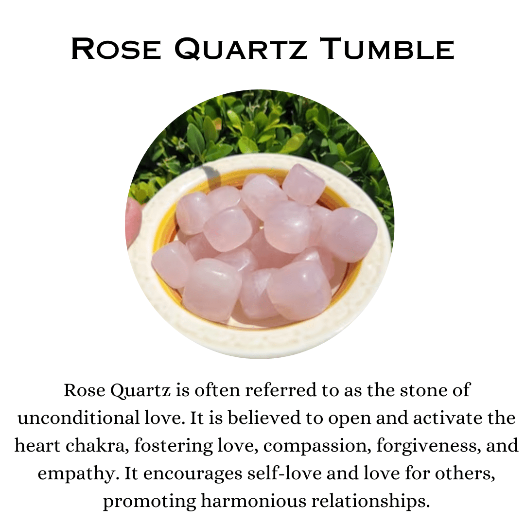 Rose Quartz Tumble Stone Pack of 5 (Love & Relationships)