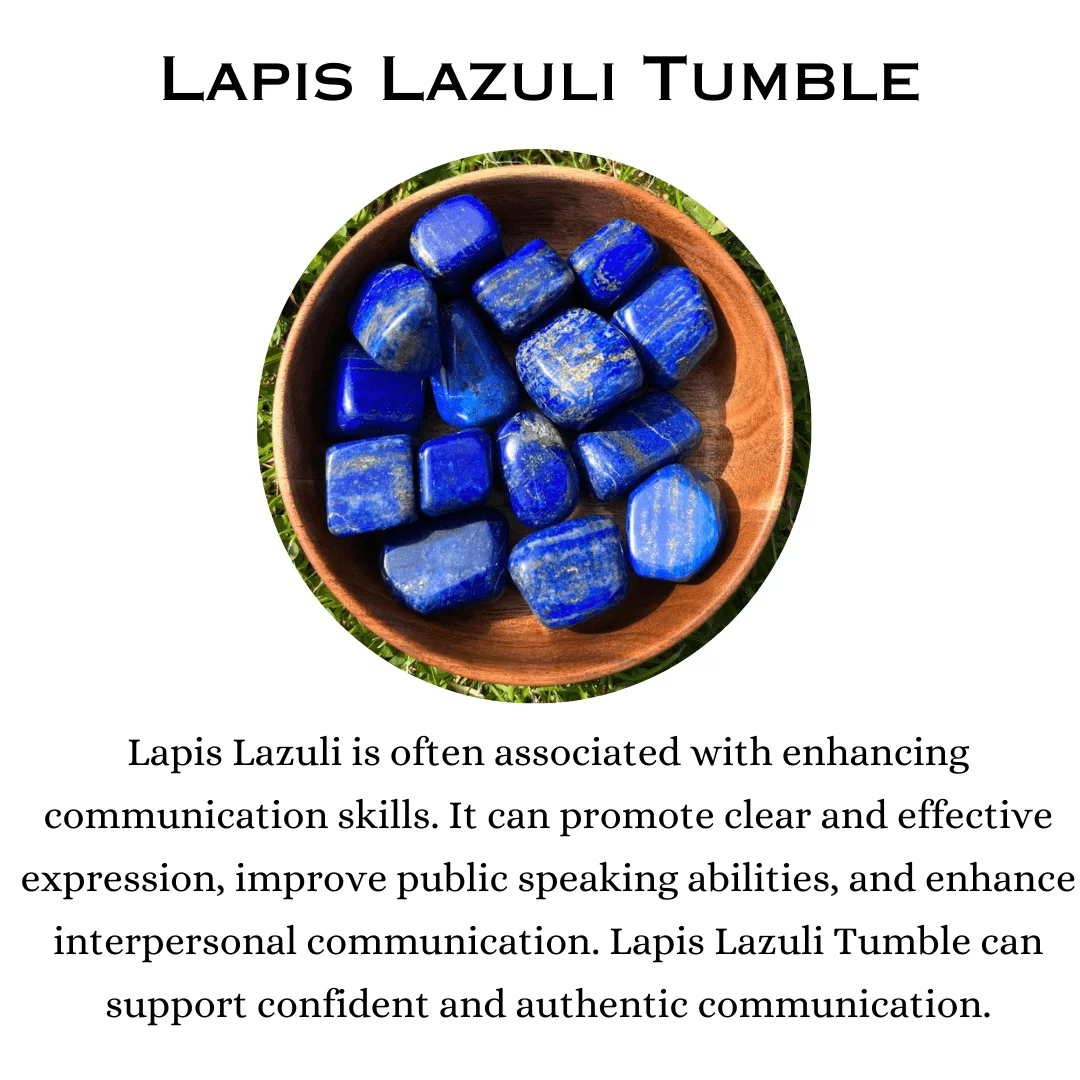Lapis Lazuli Tumble Stone Pack of 5 Balance Harmony