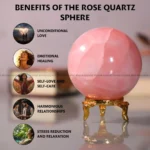 Rose Quartz Crystal Sphere (Love & Compassion)