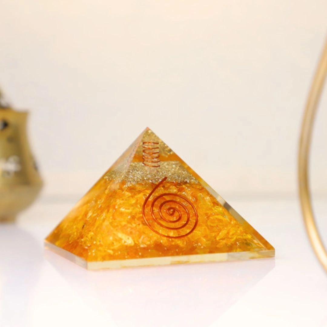 Citrine Crystal Pyramid (Manifestation & Creativity)