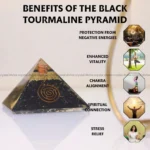 Black Tourmaline Crystal Pyramid (Protection From Negative Energy)