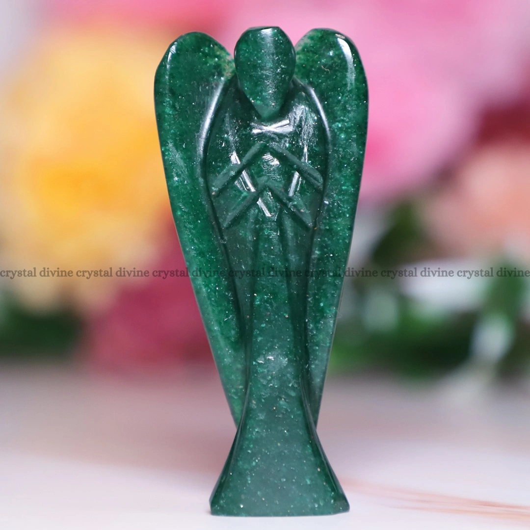 Green Jade Crystal Angel (Abundance & Prosperity)