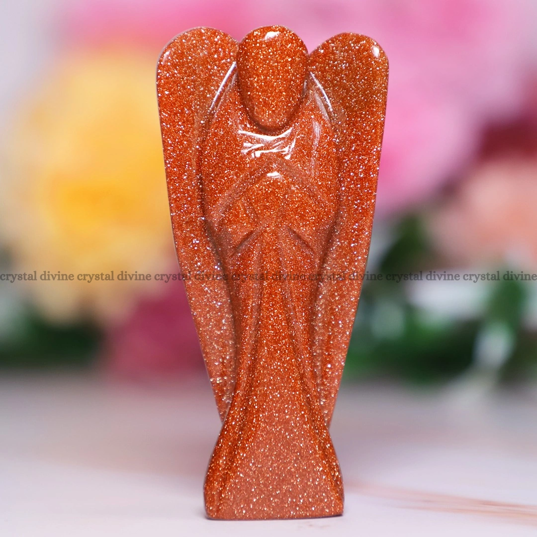 Golden Sandstone Crystal Angel (Vitality & Physical Well-being)