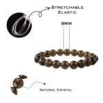 Smoky Quartz Bracelet - 8 MM (Grounding & stabilizing)