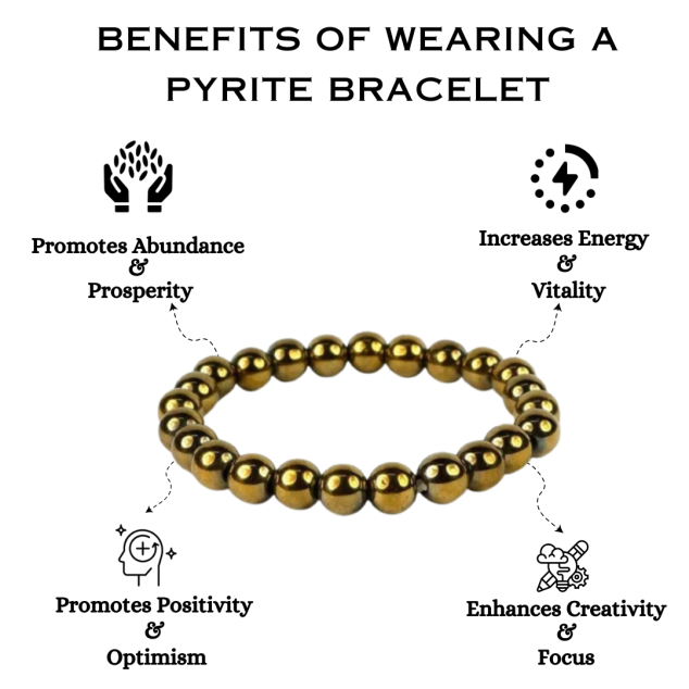 Pyrite on sale bracelet meaning