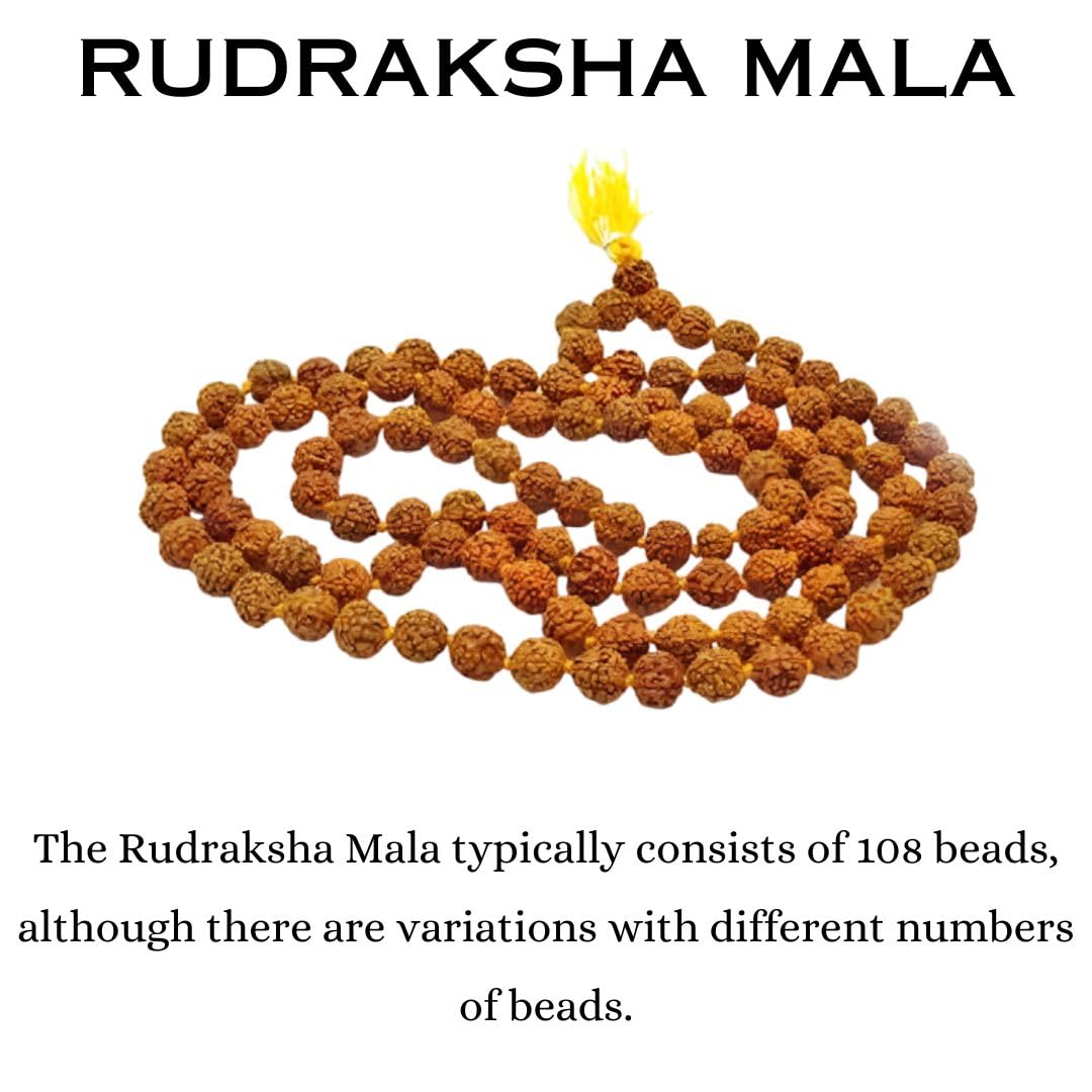 Rudraksh Jaap Mala 108 Beads (Spirtual Healing & Grounding)