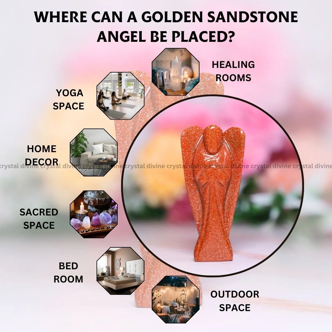 Golden Sandstone Crystal Angel (Vitality & Physical Well-being)