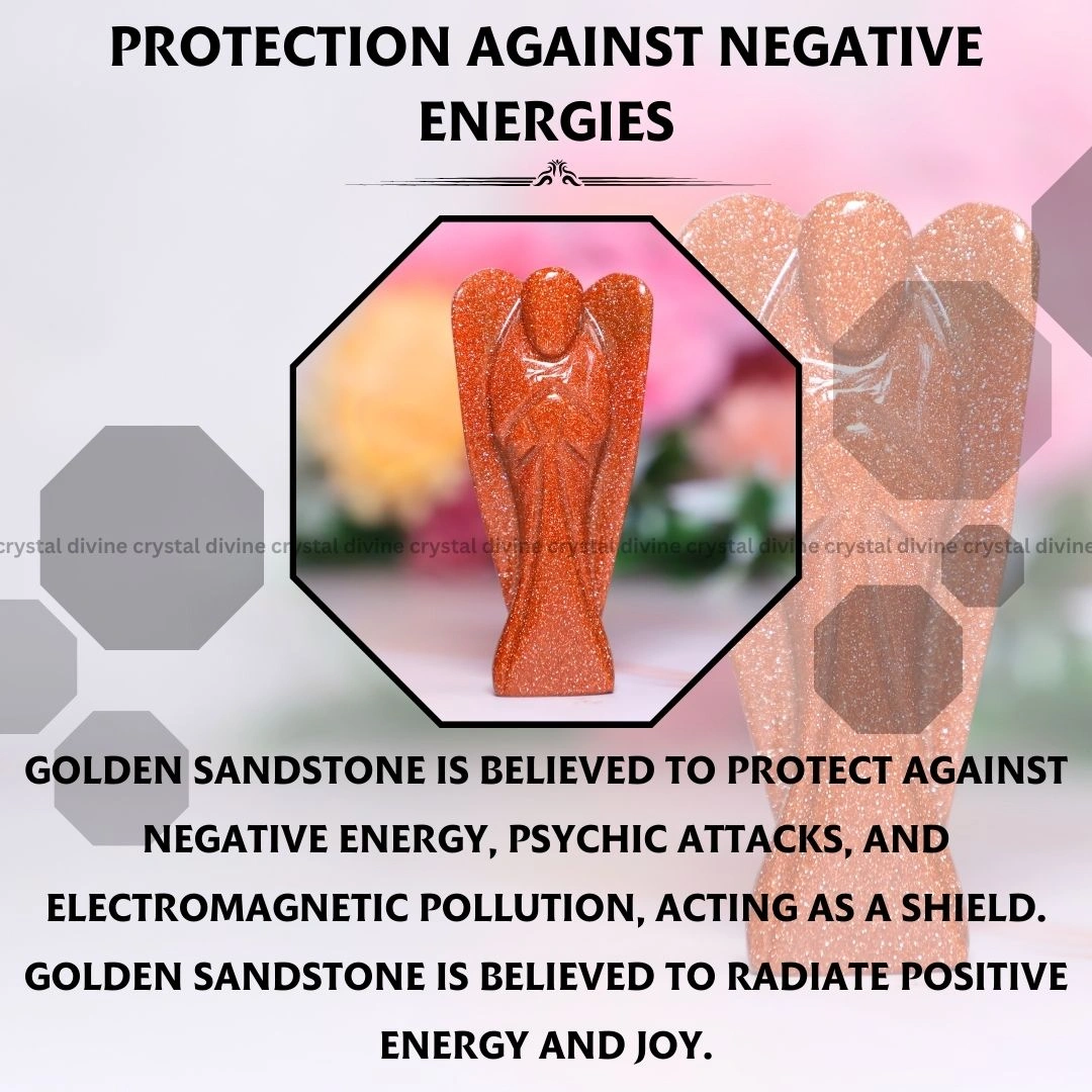 Golden Sandstone Crystal Angel (Vitality & Physical Well-being)