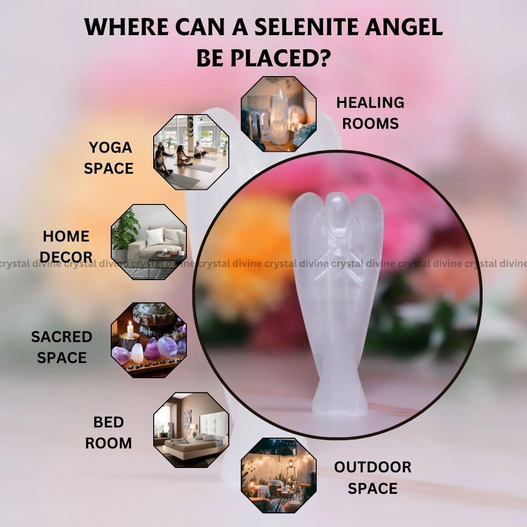 Selenite Crystal Angel (Protection & Shielding)