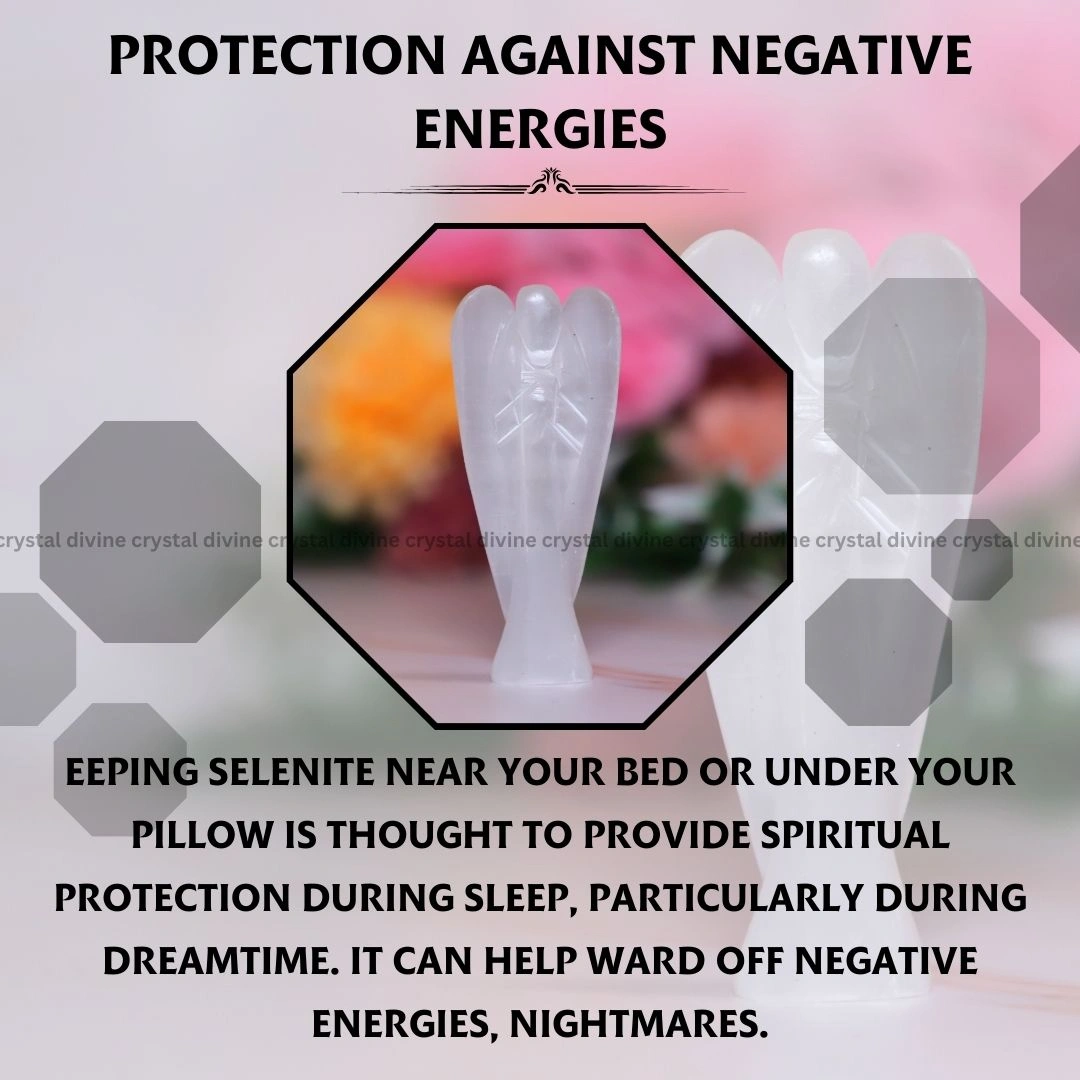 Selenite Crystal Angel (Protection & Shielding)