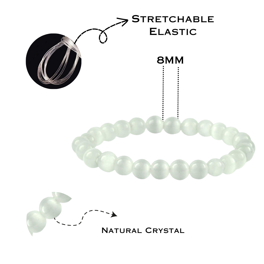 Selenite Bracelet - 8 MM (Cleansing & purification)