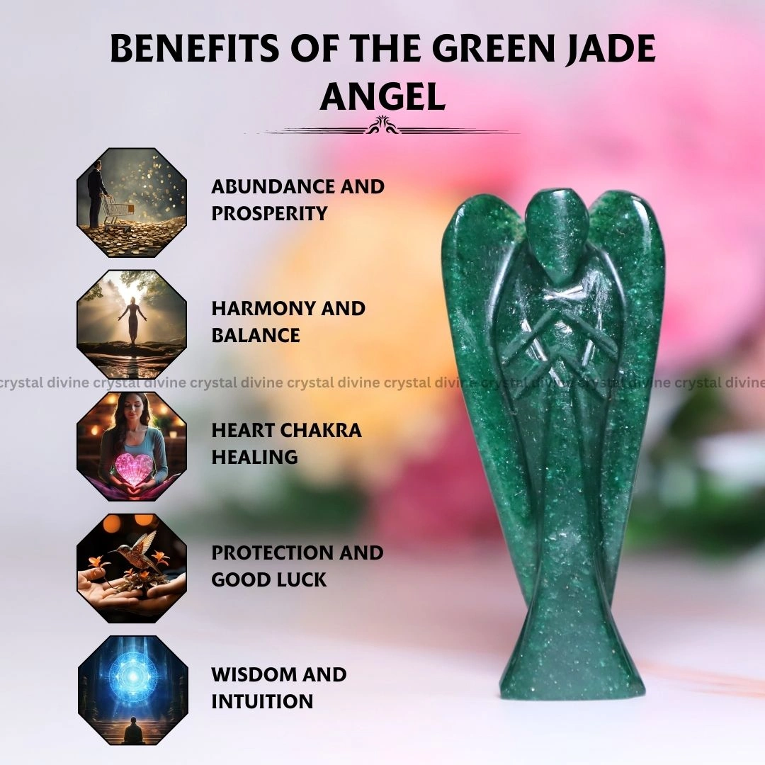 Green Jade Crystal Angel