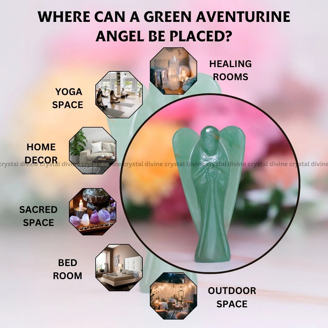 Green Aventurine Crystal Angel (Luck & Prosperity)