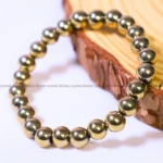 Golden Pyrite Crystal Bracelet - 8MM (Chakra Alignment)